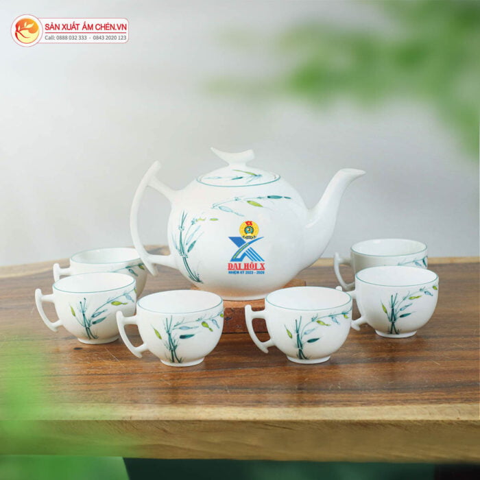 QuÀ TẶng CÔng ĐoÀn BỘ Ấm ChÉn In Logo 3