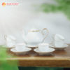 Bộ Ấm Chén Hoàng Gia Kẻ Chỉ Vàng