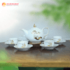 Bộ Ấm Chén Mẫu Đơn Sen Vàng