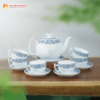 Bộ Ấm Chén Trăng Khuyết Hoa Văn Dân Gian